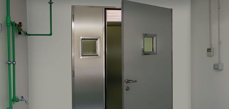 Modèle portes metalliques coupe feu