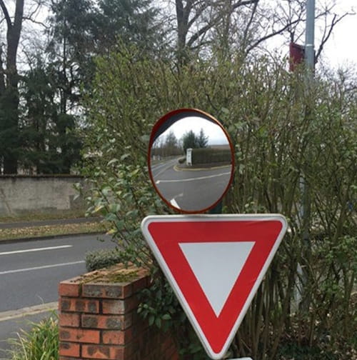 Miroir avec visière
