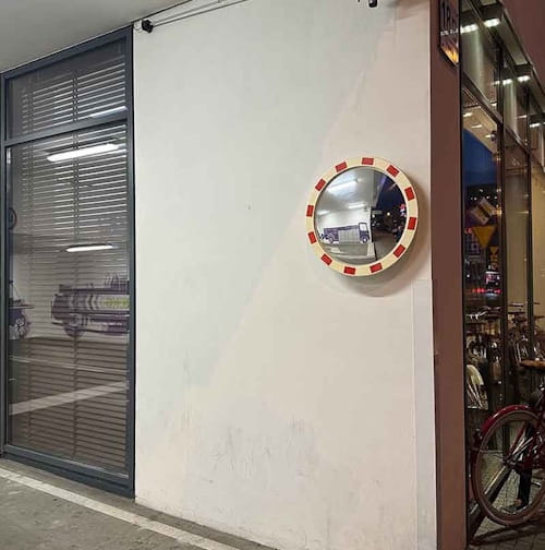 Miroir de circulation rond